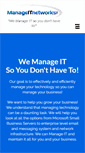Mobile Screenshot of manageitnetworks.com